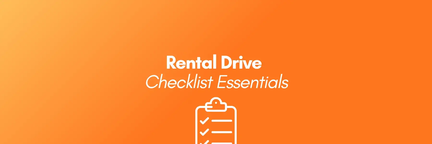 Essential Pre-Drive Checklist