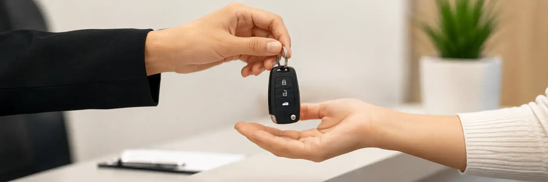 Car Hire - Keys handover